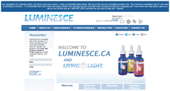 Desktop Screenshot of luminesce.ca