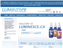 Tablet Screenshot of luminesce.ca